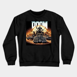 Mad Max Driving the Doom Cars Crewneck Sweatshirt